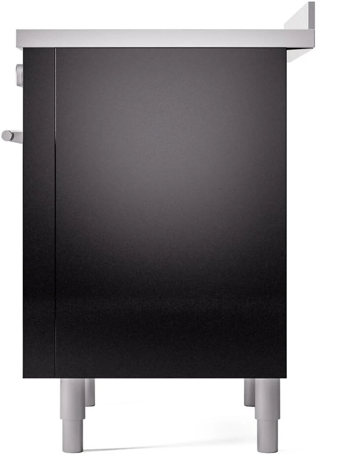 Ilve UPI366WMPBK Professional Plus Ii 36 Inch Electric Freestanding Range In Glossy Black With Trim - Image 7