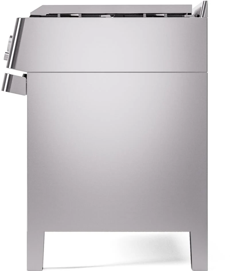 Ilve UPM12FDS3SS Panoramagic 48 Inch Dual Fuel Natural Gas Freestanding Range In Stainless Steel With Trim - Image 9