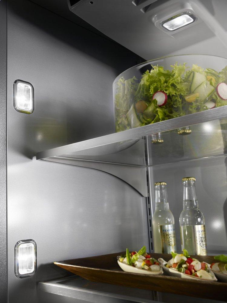 Kitchenaid KBBL206ESS Built-In Stainless Bottom Mount Refrigerator 20.9 Cu. Ft. 36" Width - Stainless Steel - Image 4