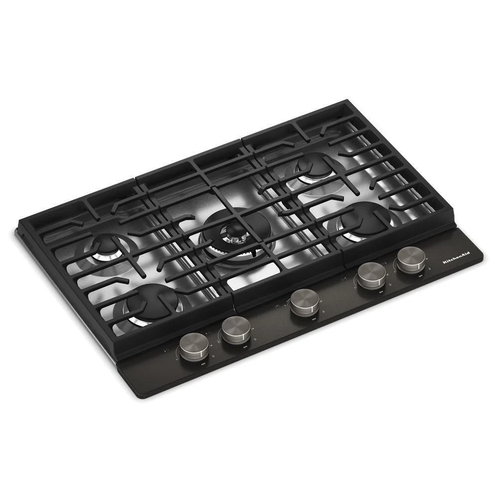 Kitchenaid KCGK530SBE Kitchenaid® 30 In. Gas Cooktop With 5 Burners And Integrated Wok Grate - Image 4