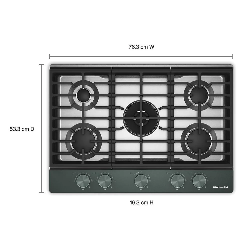 Kitchenaid KCGK730SJP Kitchenaid® 30 In. Gas Cooktop With 5 Burners And Integrated Wok Grate - Image 4