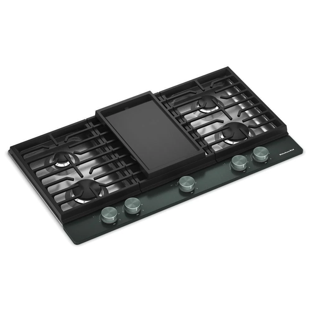 Kitchenaid KCGK736SJP Kitchenaid® 36 In. Gas Cooktop With 5 Burners And Integrated Wok Grate - Image 8