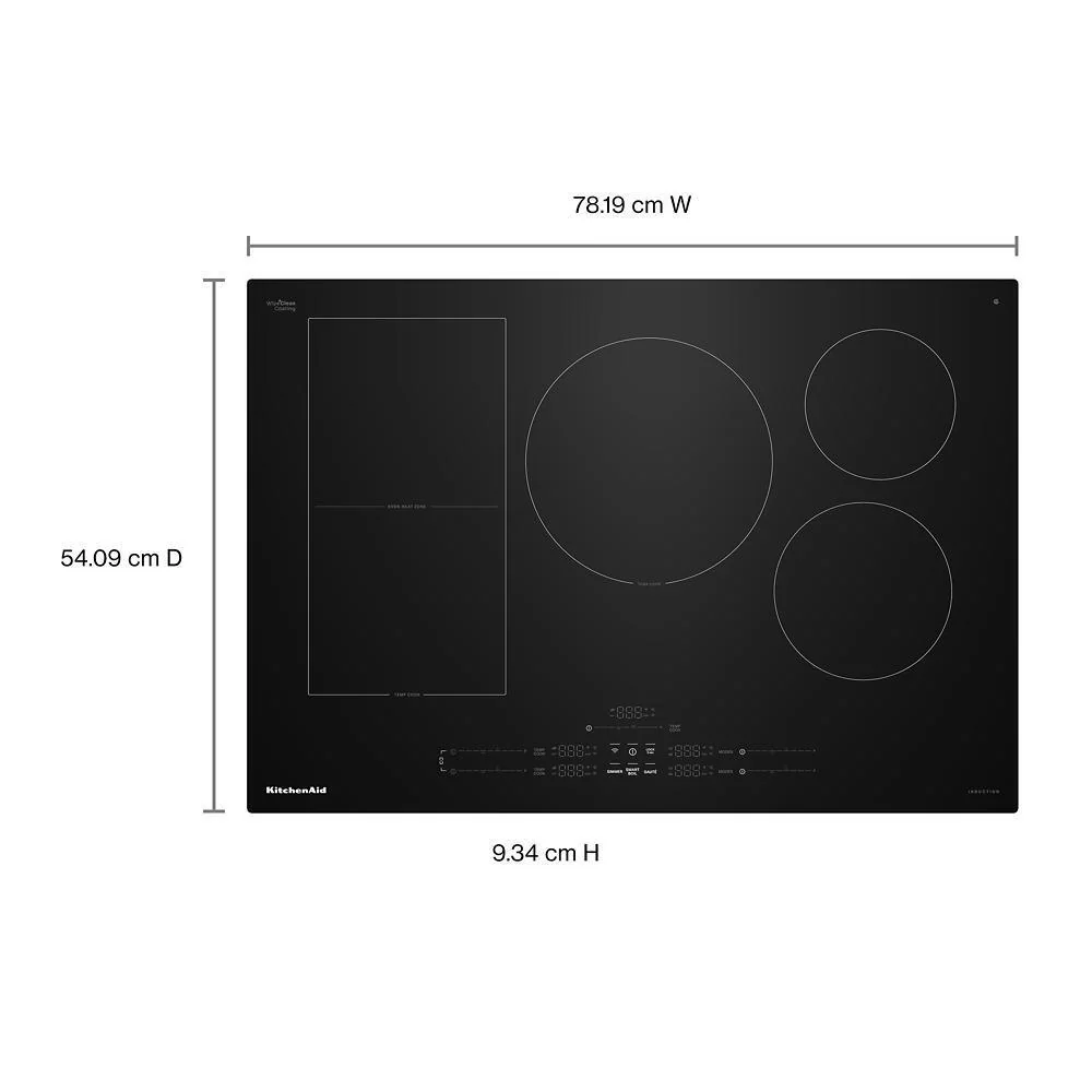 Kitchenaid KCIT730SBL 30" Temp Cook™ Induction Cooktop With 5 Cooking Zones - Image 2