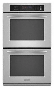 Kitchenaid KEBS207SSS Double Oven 30" Width 4.3 Cu. Ft. Capacity Even-Heat™ True Convection System In Upper Oven Architect® Series Ii