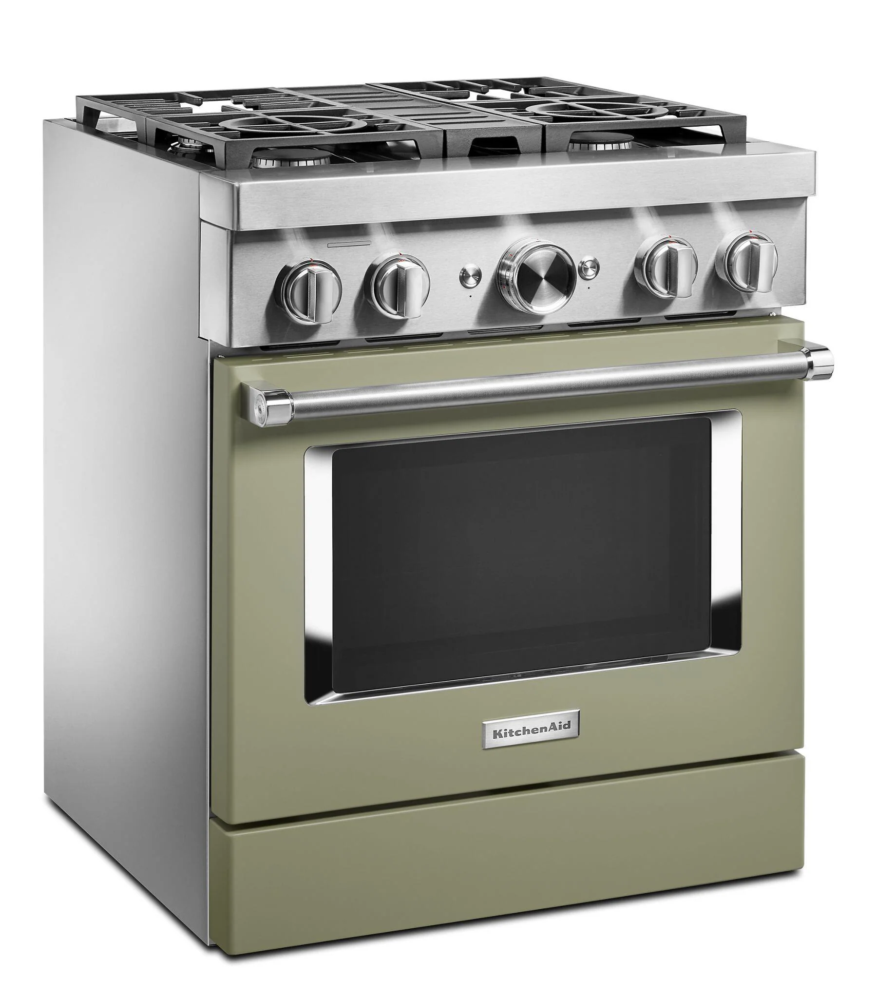 Kitchenaid KFDC500JAV Kitchenaid® 30'' Smart Commercial-Style Dual Fuel Range With 4 Burners - Avocado Cream - Image 11