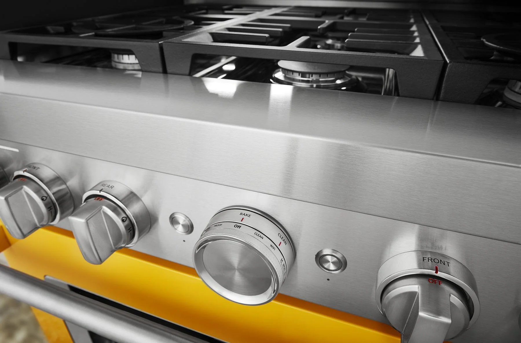 Kitchenaid KFDC506JYP Kitchenaid® 36'' Smart Commercial-Style Dual Fuel Range With 6 Burners - Yellow Pepper - Image 5