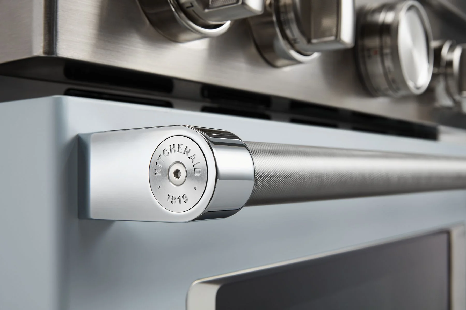 Kitchenaid KFGC500JMB Kitchenaid® 30'' Smart Commercial-Style Gas Range With 4 Burners - Misty Blue - Image 7