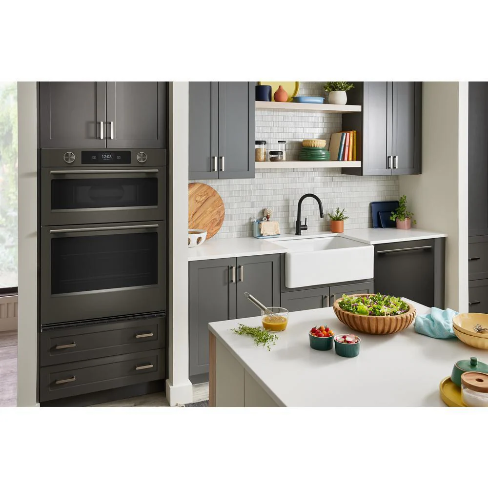 Kitchenaid KOEC930SBE 30-Inch Smart Electric Combo Wall Oven With Intelligent Cooking Camera - Black Ore - Image 2
