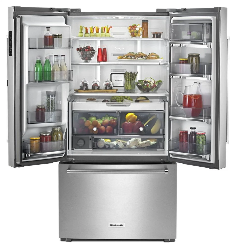 Kitchenaid KRFC604FSS 23.8 Cu. Ft. 36" Counter-Depth French Door Refrigerator - Stainless Steel - Image 3