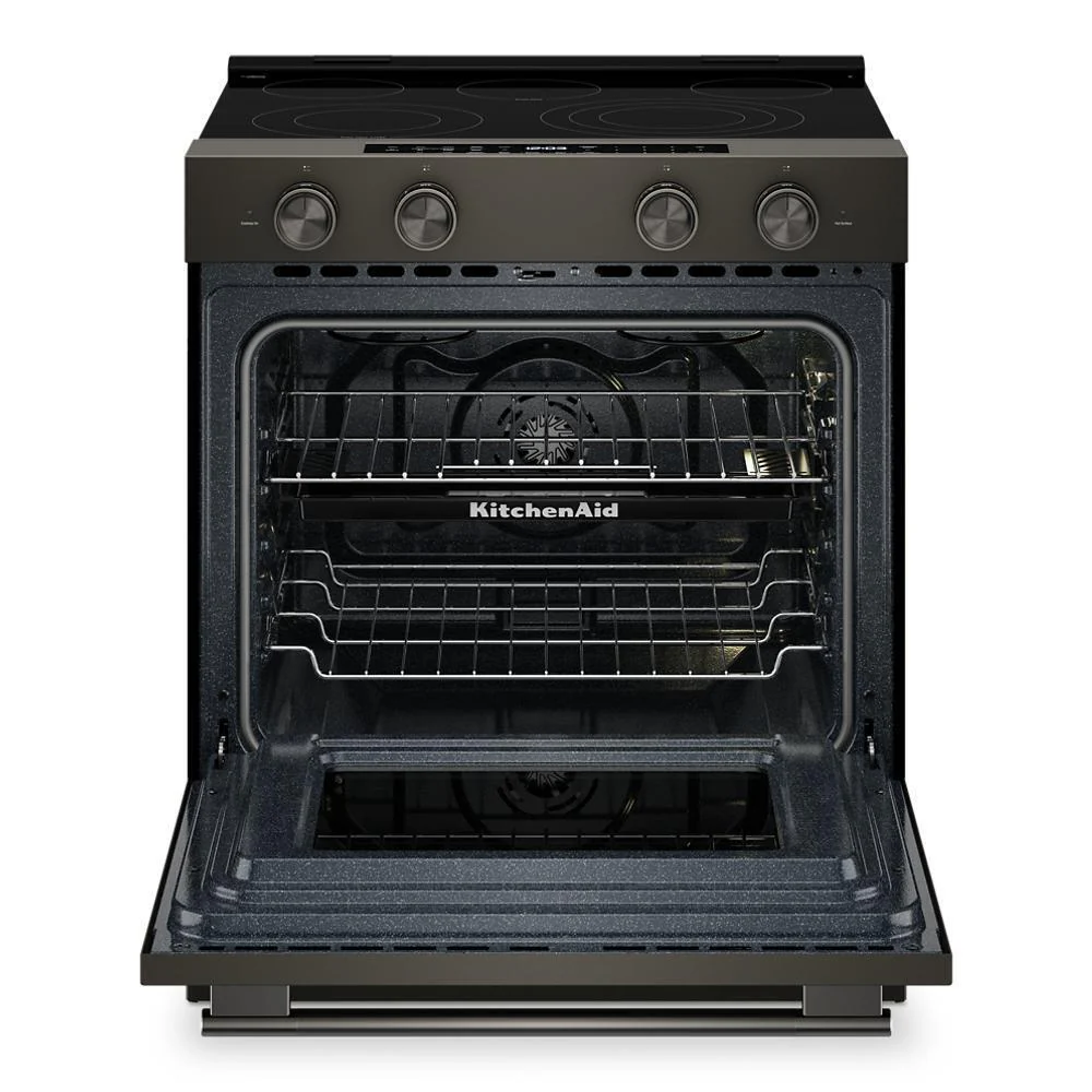 Kitchenaid KSES530SBE 5.3 Cu. Ft. Smart Slide-In Electric Range With Two Even-Heat™ Hyper Elements And Convection Cooking Modes - Image 2