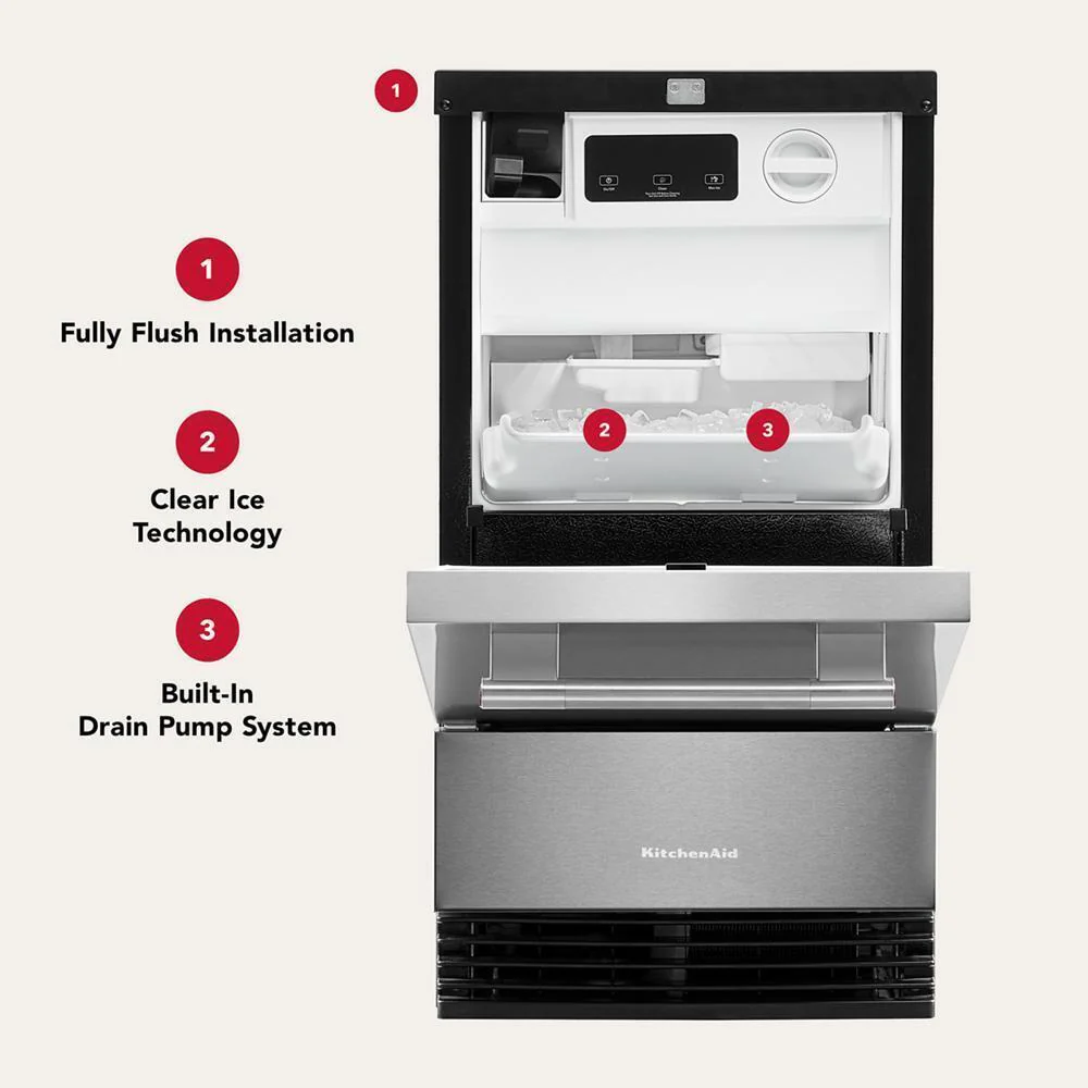 Kitchenaid KUID518SJP 18'' Automatic Ice Maker - Image 15