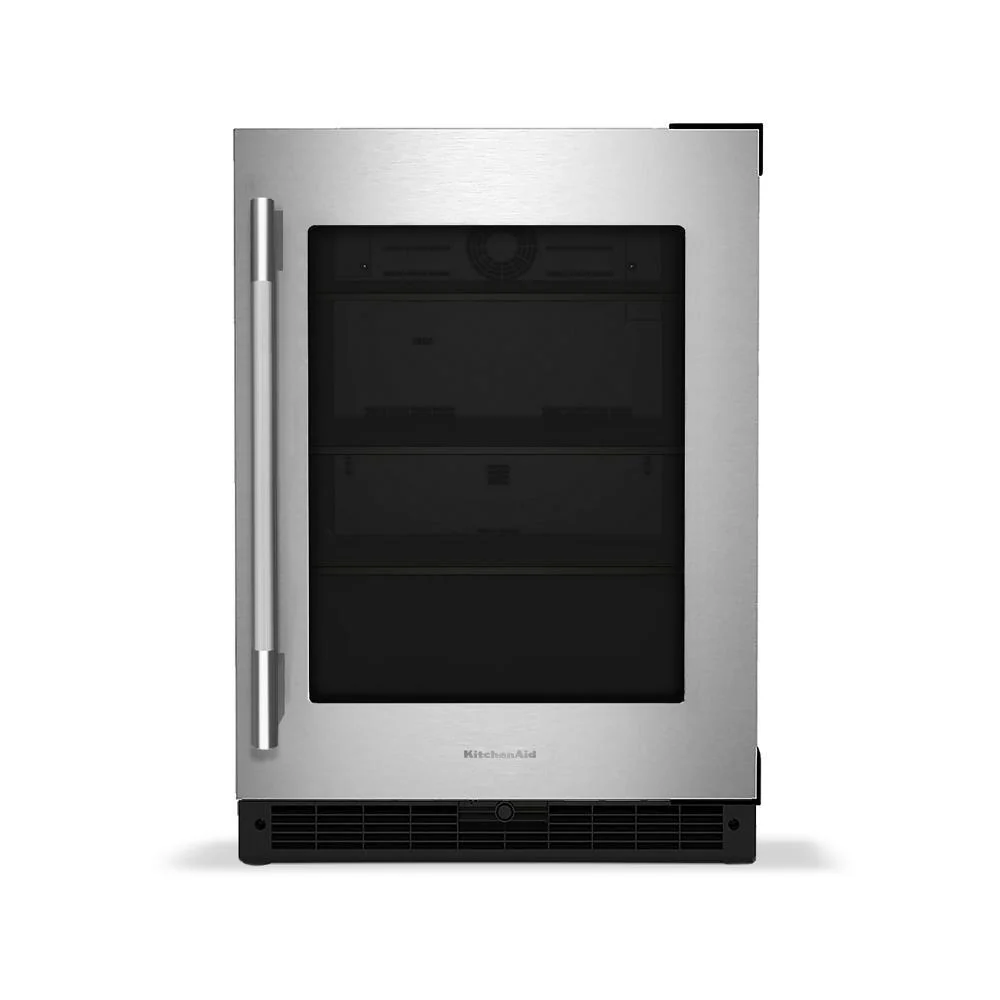 Kitchenaid KURR324SSB 24" Undercounter Refrigerator With Glass Door