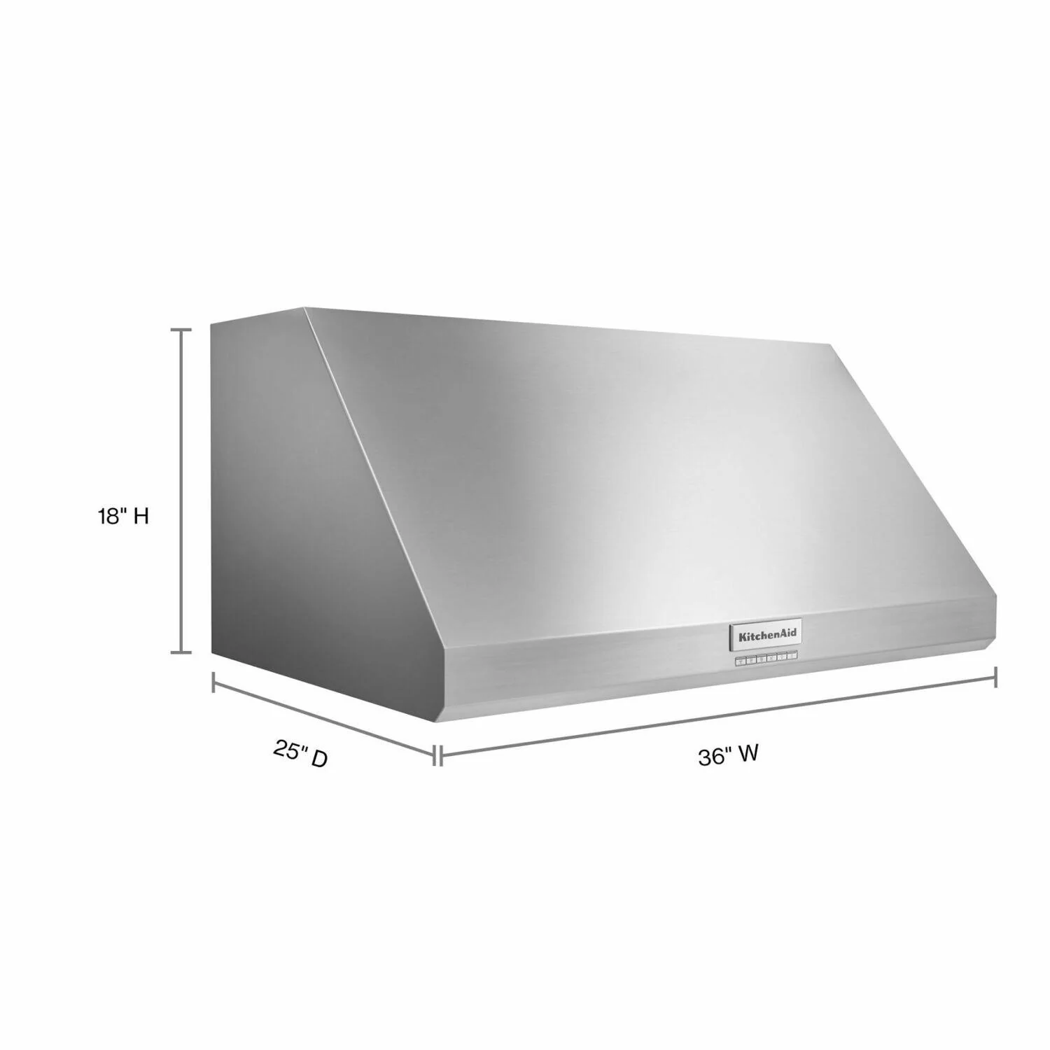 Kitchenaid KVWC906KSS 36" 585 Or 1170 Cfm Motor Class Commercial-Style Wall-Mount Canopy Range Hood - Stainless Steel - Image 6