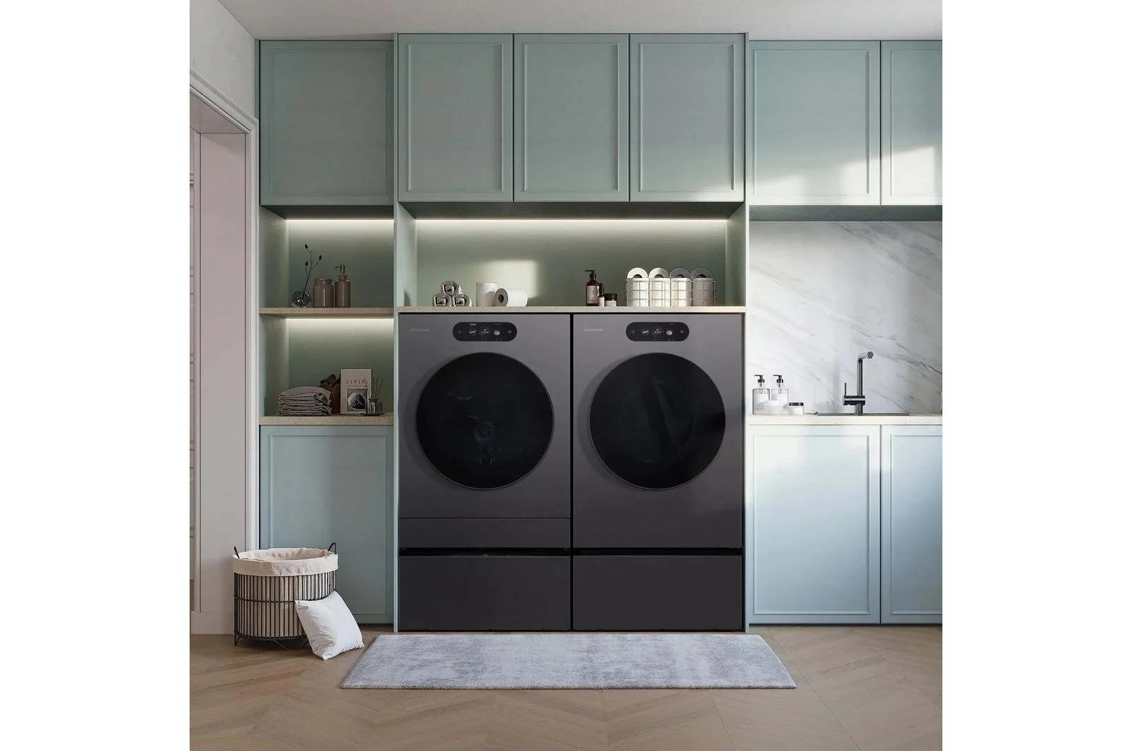 Lg DLGX9901B Lg Signature 9.0 Cu. Ft. Mega Capacity Smart Front Load Gas Dryer With Built-In Intelligence, Turbosteam® And Touch Lcd Control - Image 14