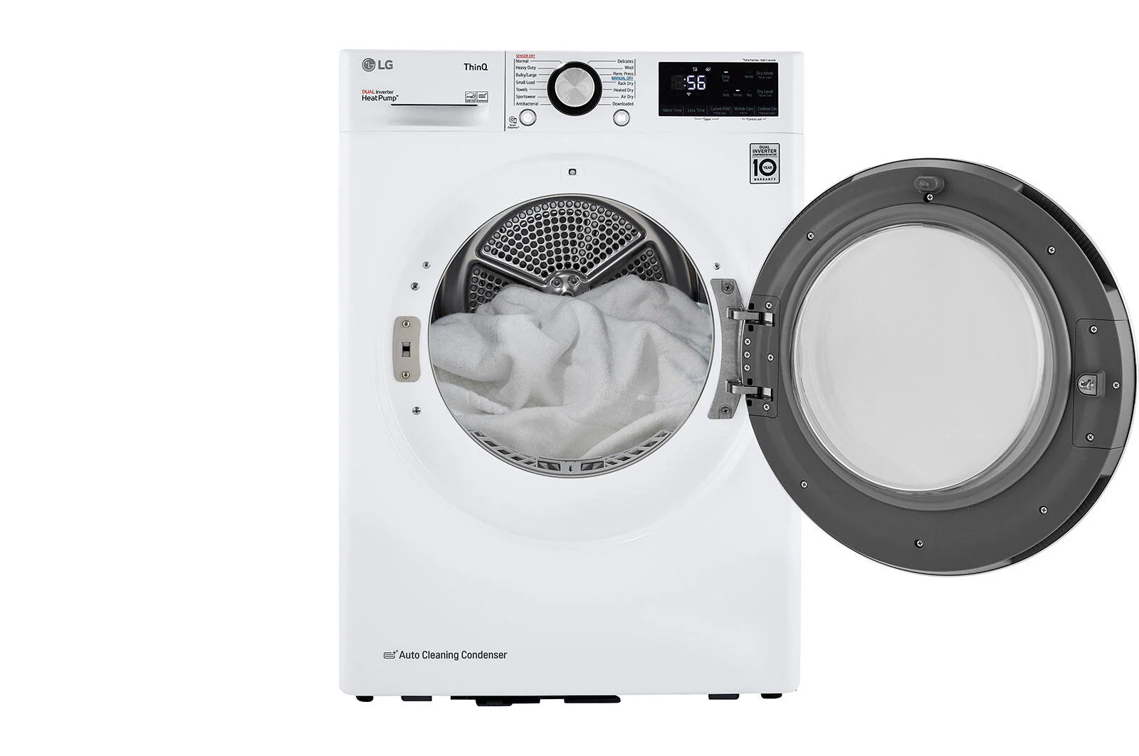 Lg DLHC1455W 4.2 Cu.Ft. Smart Wi-Fi Enabled Compact Front Load Dryer With Dual Inverter Heatpump™ Technology - Image 7