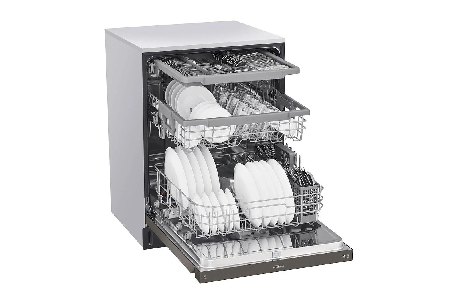 Lg LDFN4542D Front Control Dishwasher With Quadwash™ And 3Rd Rack - Image 8
