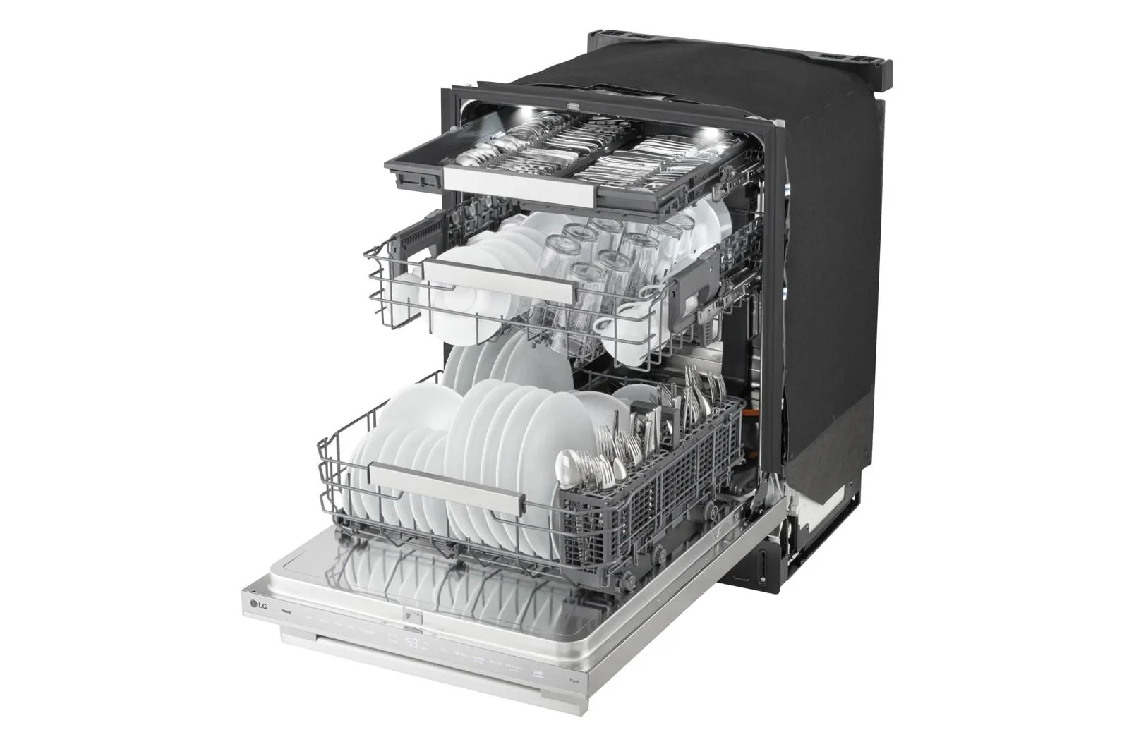 Lg LDNTH862S Smart Hidden Top Control Dishwasher With 1-Hour Wash & Dry, Quadwash® Pro, Truesteam® And Dynamic Heat Dry™ W/Autovent Dry™ - Image 11