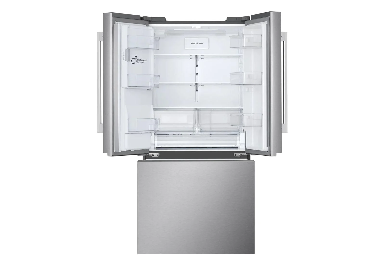 Lg LF25H6330S 25 Cu.Ft. 3-Door French Door Refrigerator With New Hybrid Handle Design And External Ice And Water Dispenser - Image 2