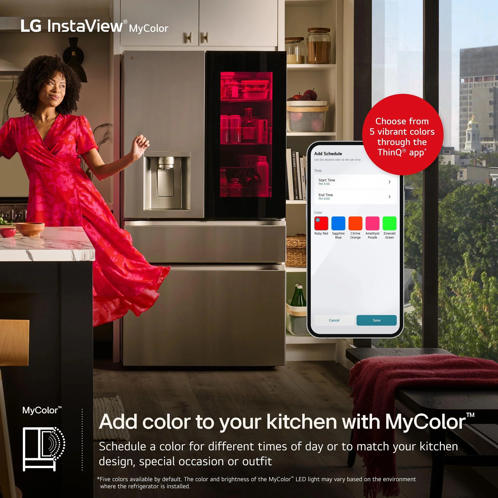 Lg LF29S8365S 29 Cu. Ft. Smart Instaview® Door-In-Door® Standard-Depth Max™ 4-Door French Door Refrigerator With Mycolor™ - Image 8