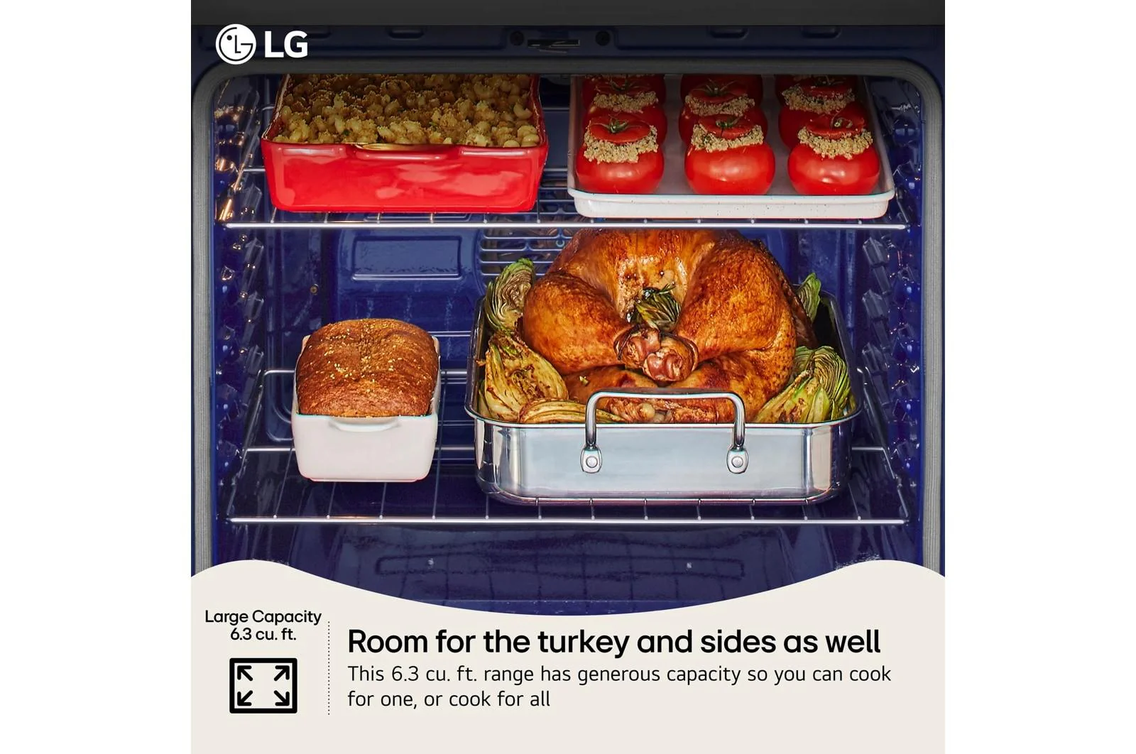 Lg LREN6323ZE 6.3 Cu. Ft. Smart Wi-Fi Enabled Probake Convection® Electric Range With Air Fry & Easyclean® - Image 5