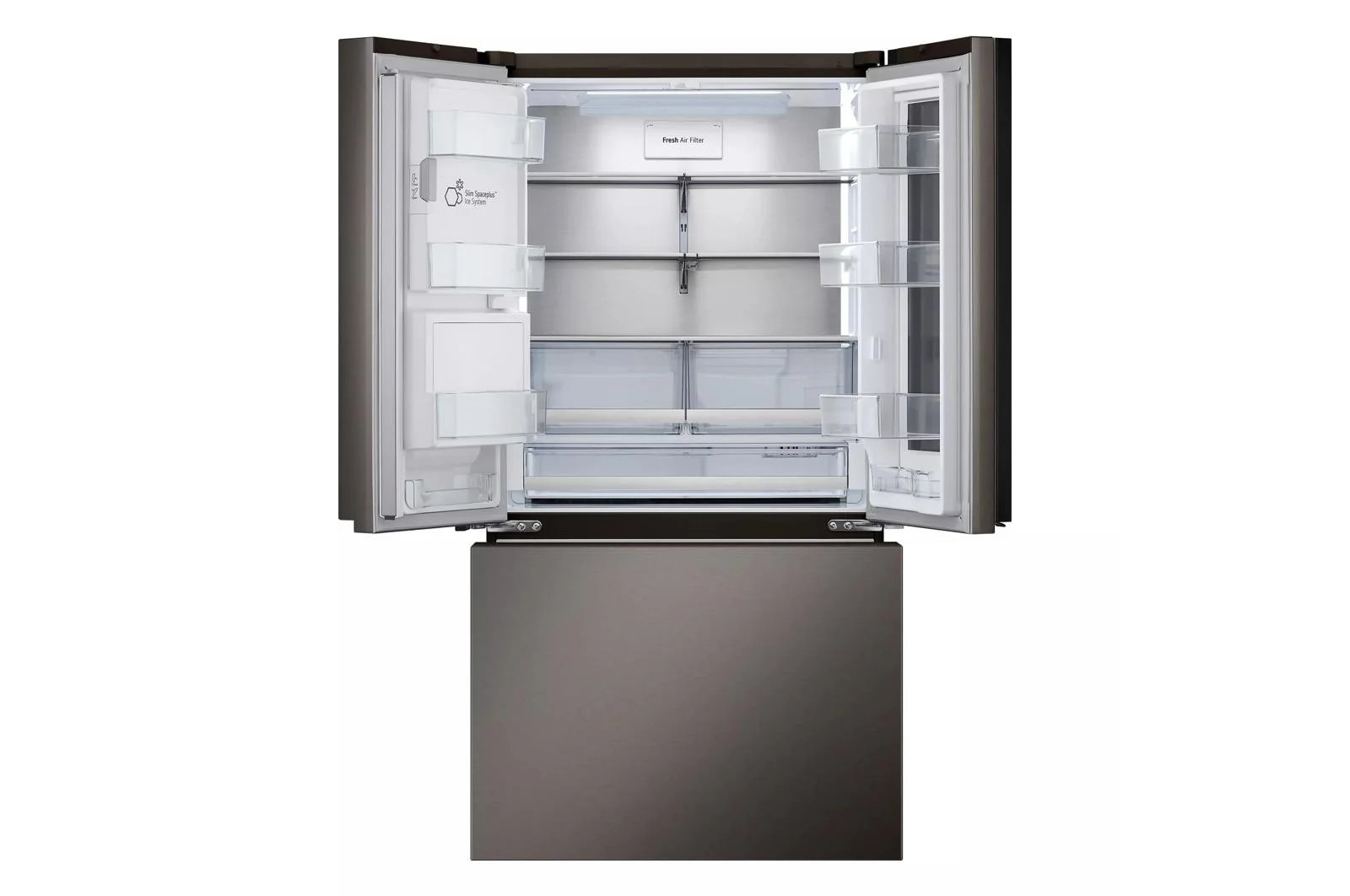 Lg LRYKC2606D 26 Cu. Ft. Smart Mirror Instaview® Counter-Depth Max™ French Door Refrigerator With Four Types Of Ice - Image 2