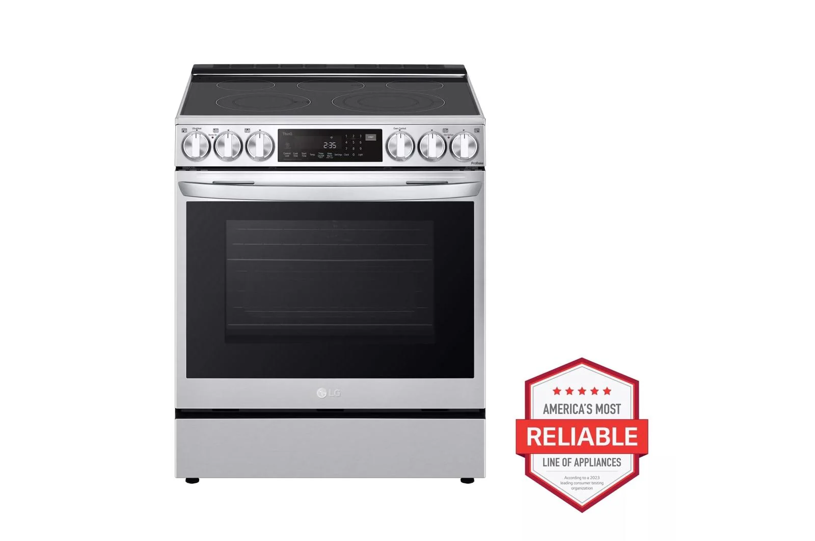 Lg LSEL6335FE 6.3 Cu Ft. Smart Wi-Fi Enabled Probake Convection® Instaview® Electric Slide-In Range With Air Fry - Image 2