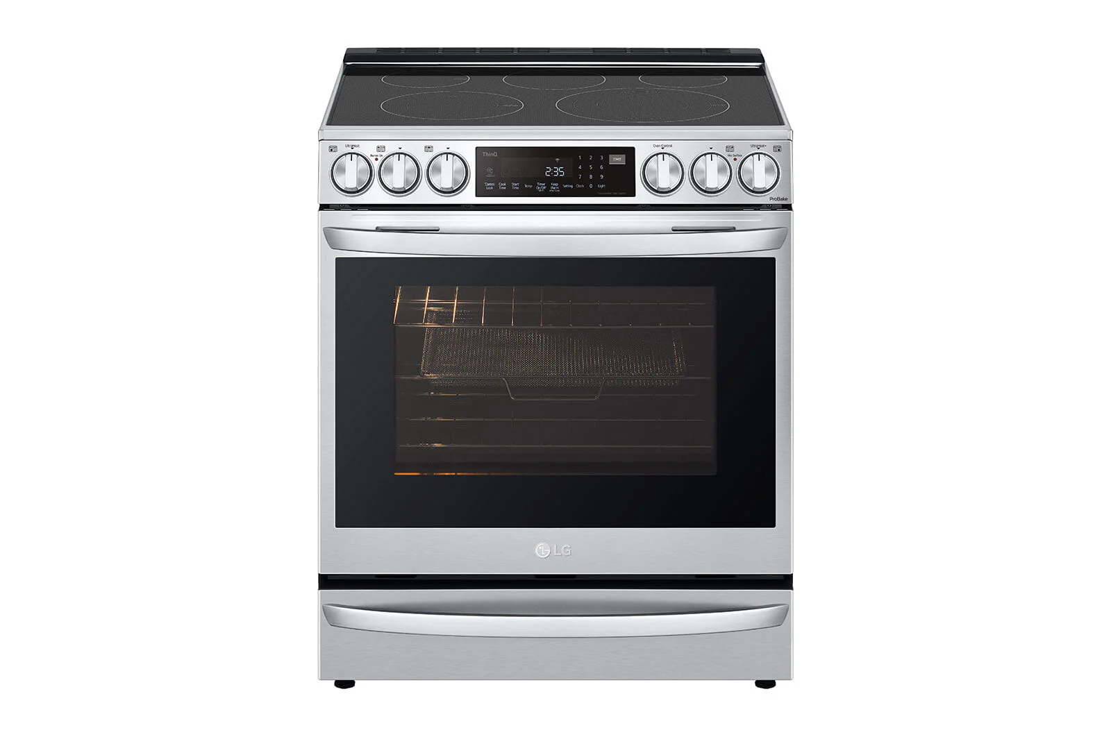 Lg LSEL6337F 6.3 Cu Ft. Smart Wi-Fi Enabled Probake Convection® Instaview® Electric Slide-In Range With Air Fry - Image 4