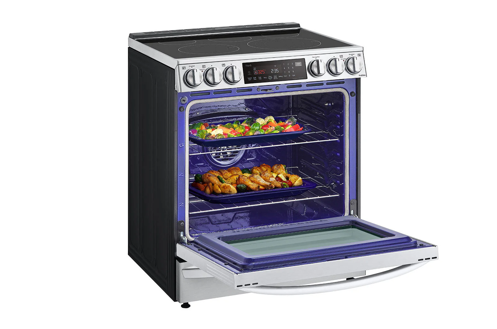 Lg LSEL6337F 6.3 Cu Ft. Smart Wi-Fi Enabled Probake Convection® Instaview® Electric Slide-In Range With Air Fry - Image 7