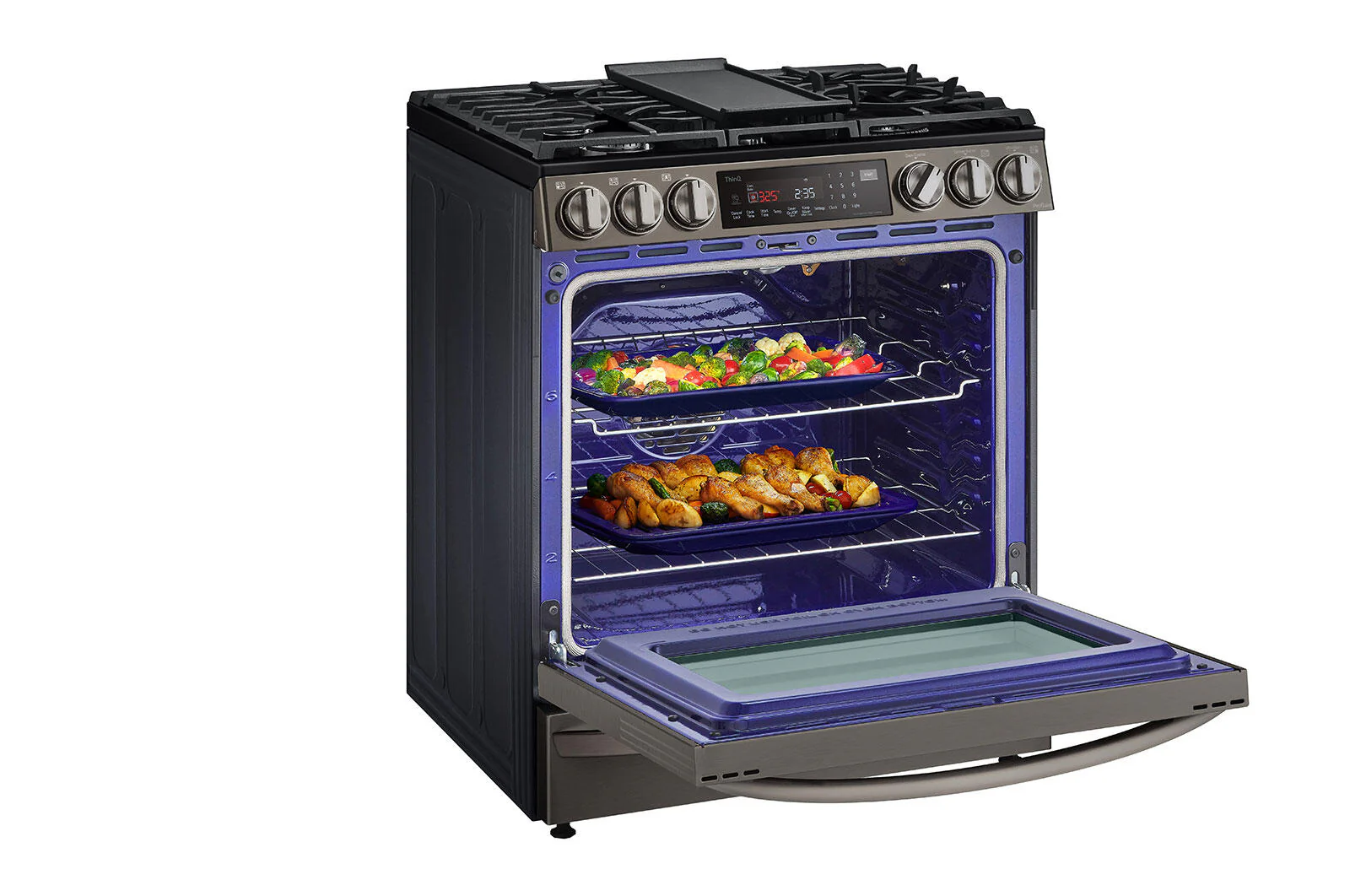 Lg LSGL6337D 6.3 Cu Ft. Smart Wi-Fi Enabled Probake Convection® Instaview™ Gas Slide-In Range With Air Fry - Image 7