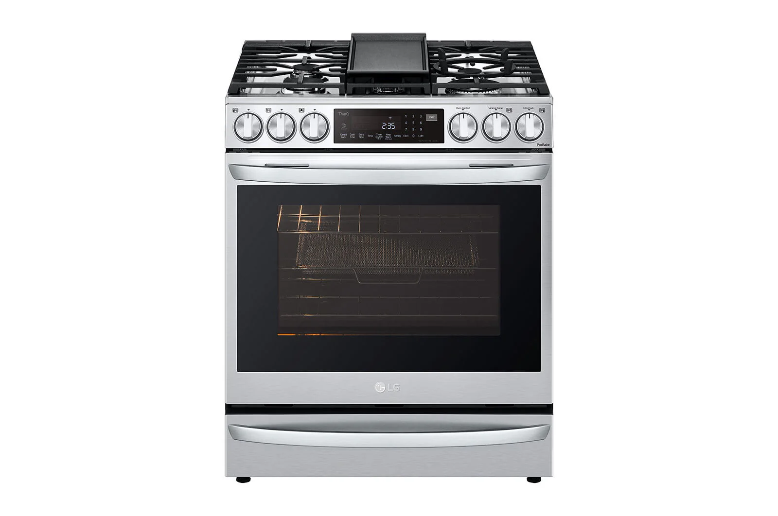Lg LSGL6337F 6.3 Cu Ft. Smart Wi-Fi Enabled Probake Convection® Instaview® Gas Slide-In Range With Air Fry - Image 4