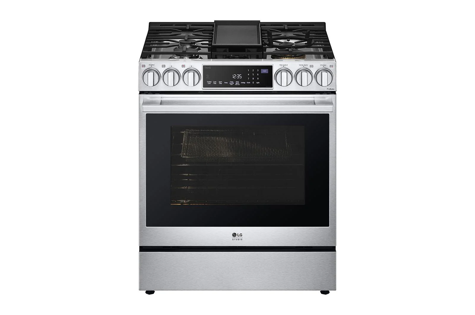 Lg LSGS6338F Lg Studio 6.3 Cu. Ft. Instaview® Gas Slide-In Range With Probake Convection® And Air Fry - Image 2