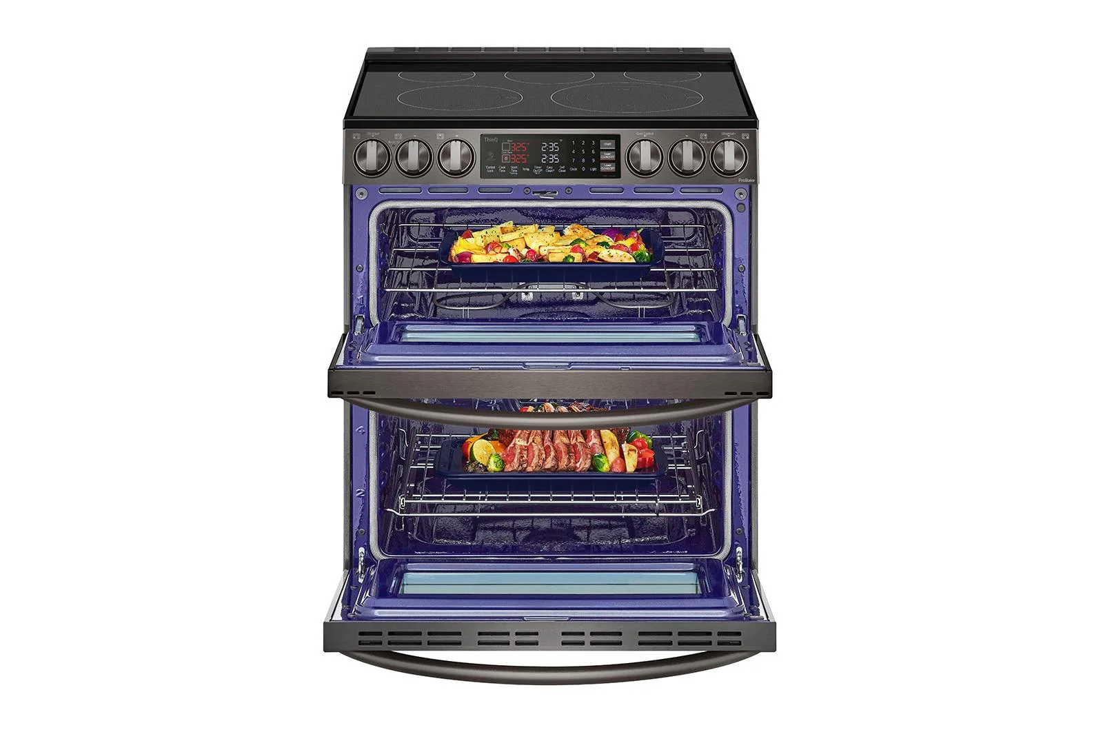 Lg LTEL7337D 7.3 Cu. Ft. Smart Instaview® Electric Double Oven Slide-In Range With Probake® Convection, Air Fry, And Air Sous Vide - Image 2