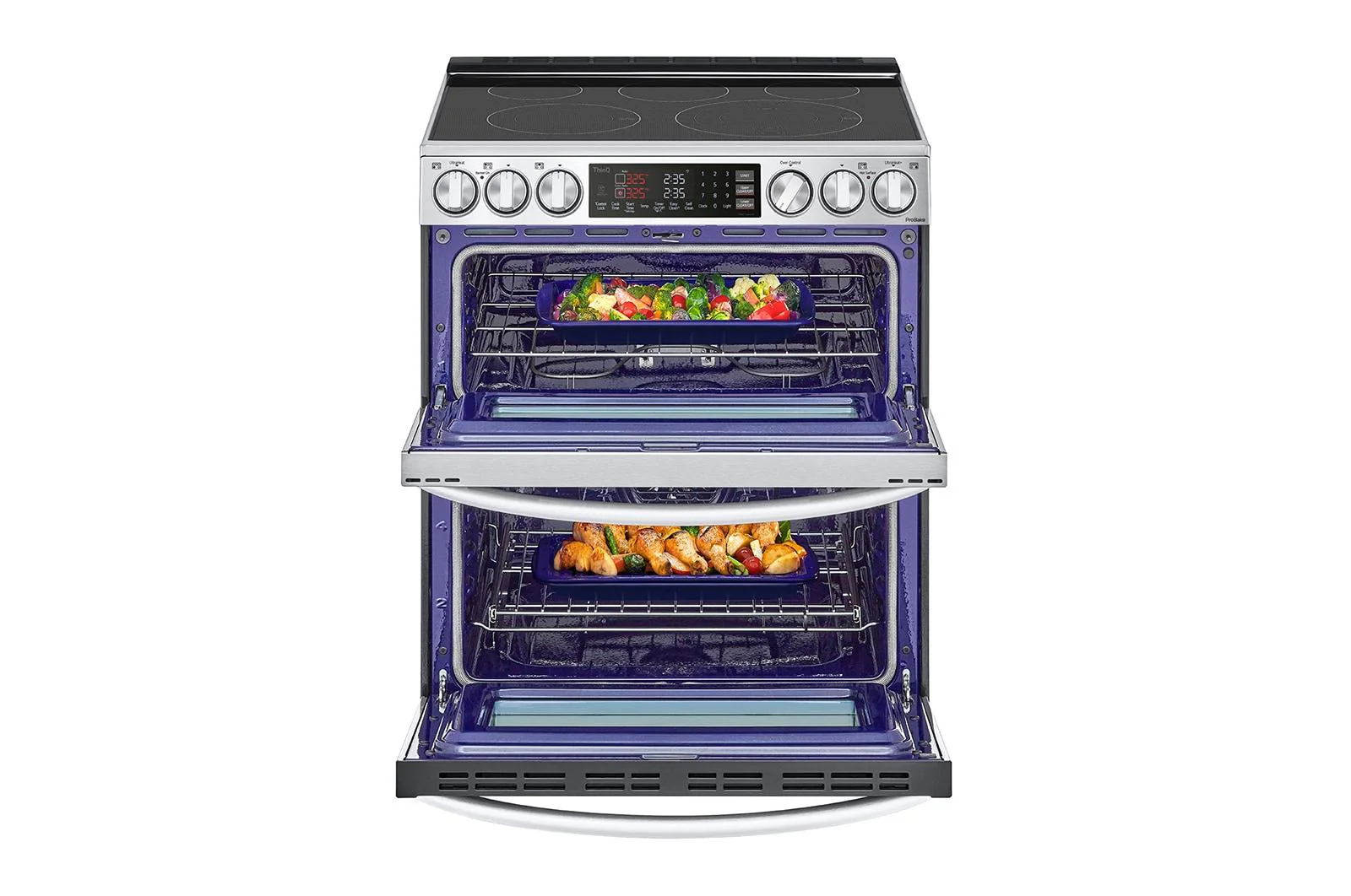 Lg LTEL7337F 7.3 Cu. Ft. Smart Instaview® Electric Double Oven Slide-In Range With Probake® Convection, Air Fry, And Air Sous Vide - Image 2
