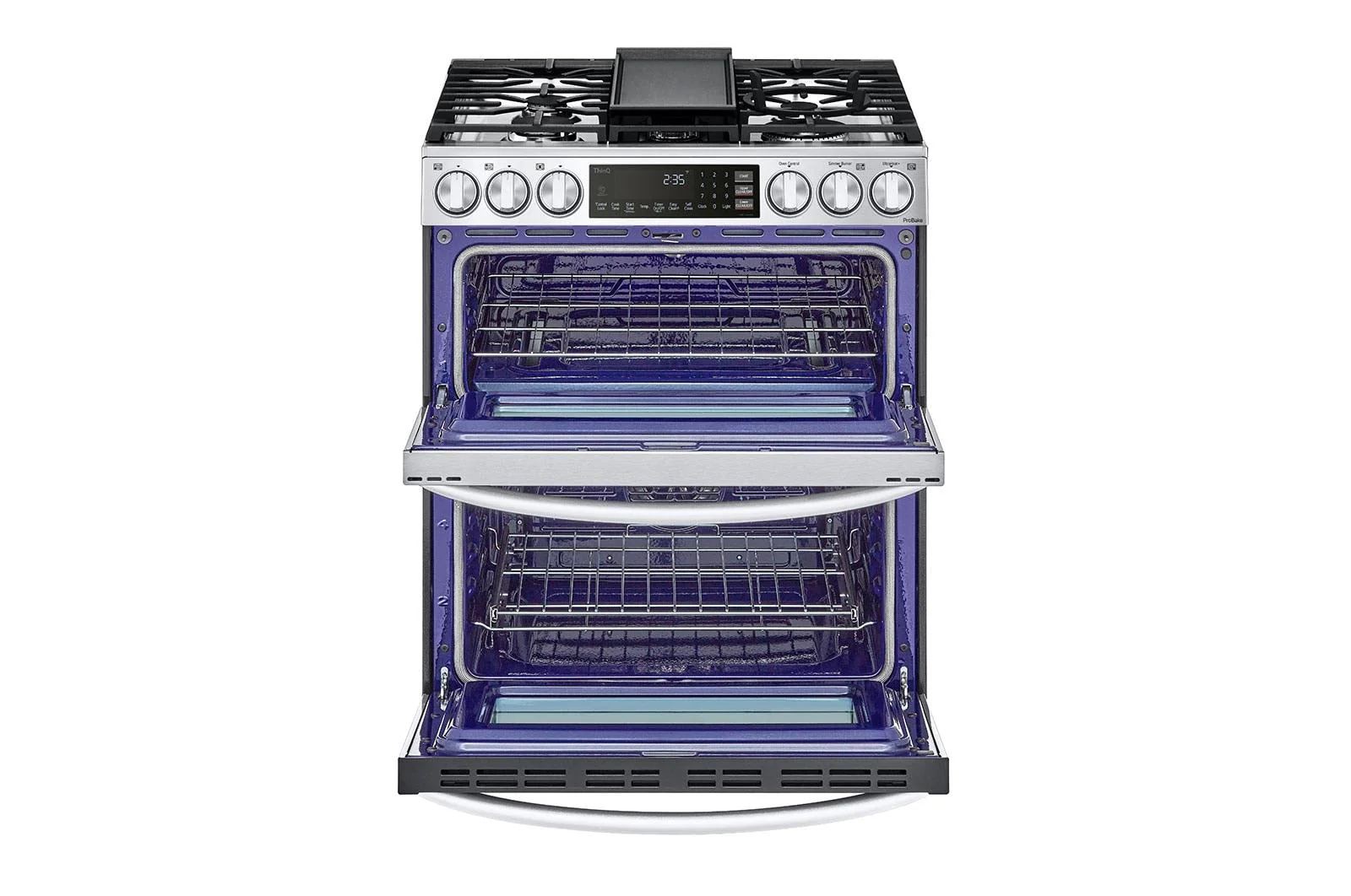 Lg LTGL6937F 6.9 Cu. Ft. Smart Instaview® Gas Double Oven Slide-In Range With Probake® Convection, Air Fry, And Air Sous Vide - Image 5