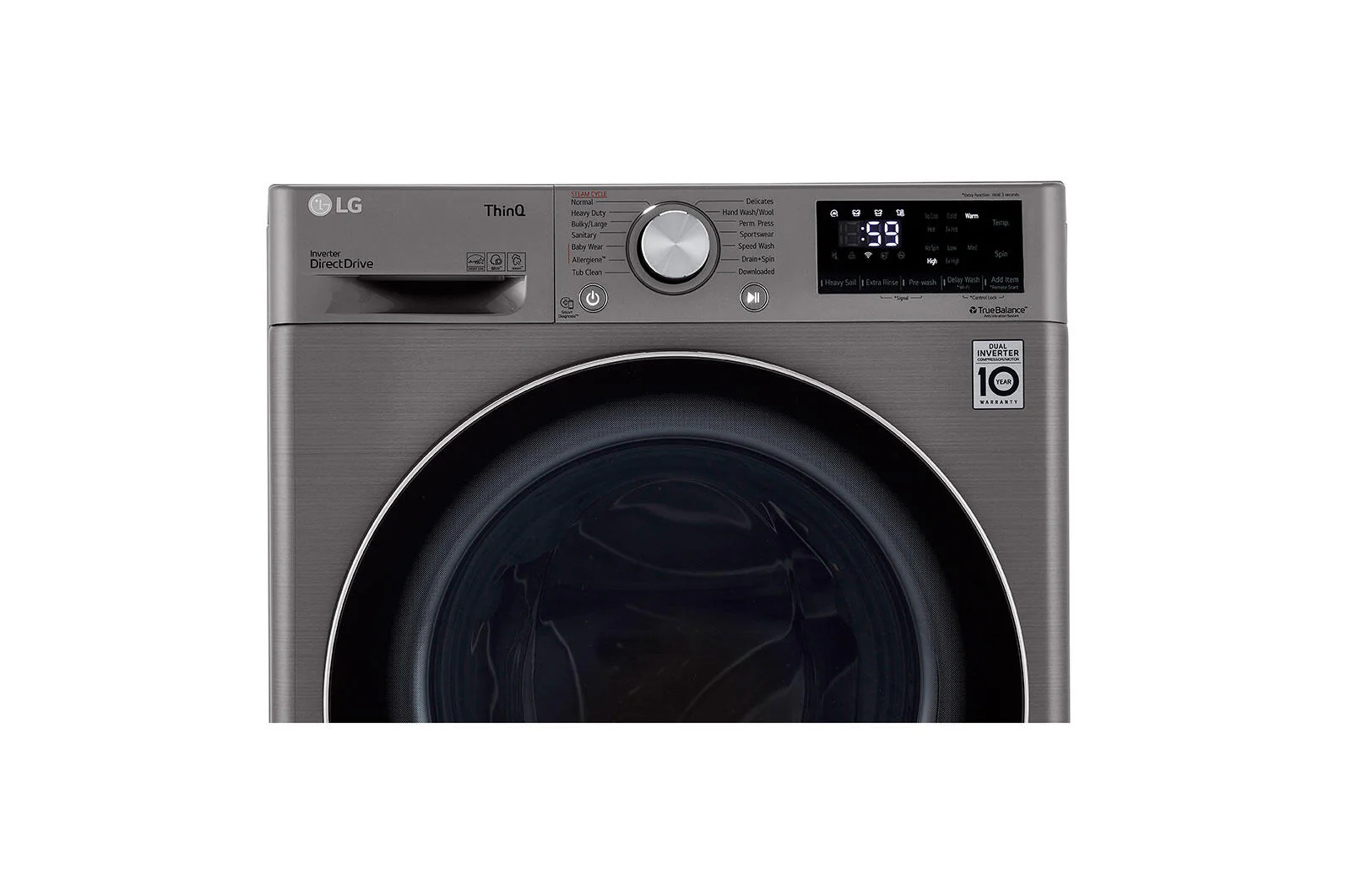 Lg WM1455HVA 2.4 Cu.Ft. Smart Wi-Fi Enabled Compact Front Load Washer With Built-In Intelligence - Image 5