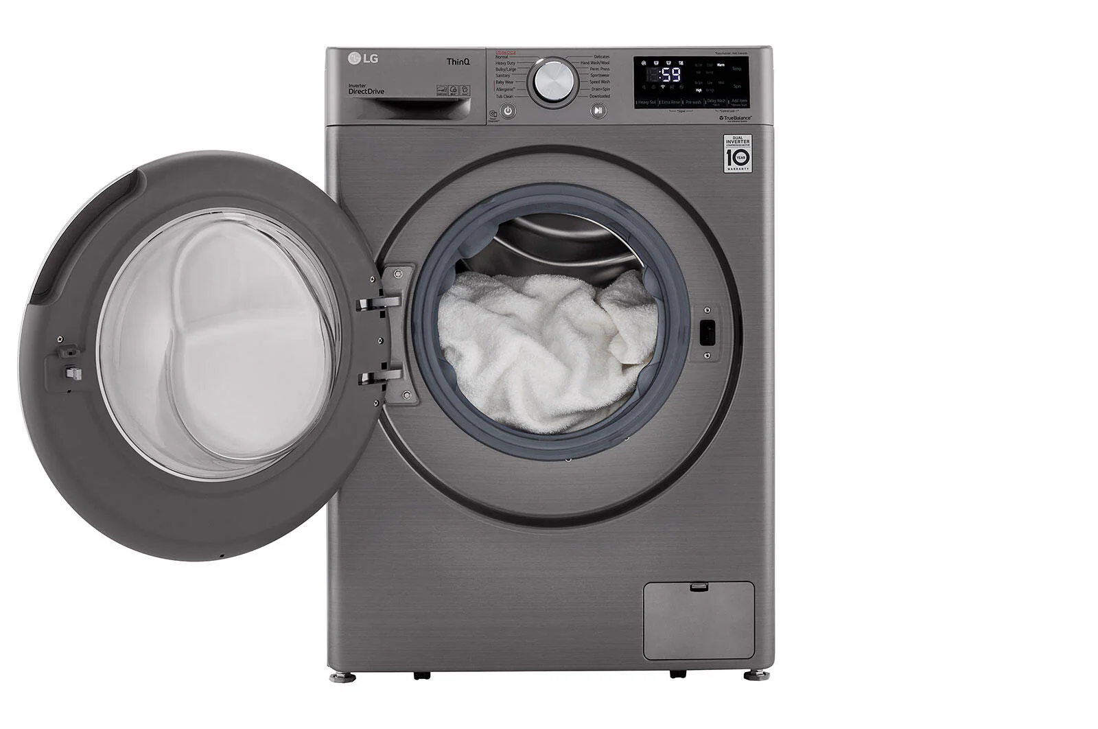 Lg WM1455HVA 2.4 Cu.Ft. Smart Wi-Fi Enabled Compact Front Load Washer With Built-In Intelligence - Image 7