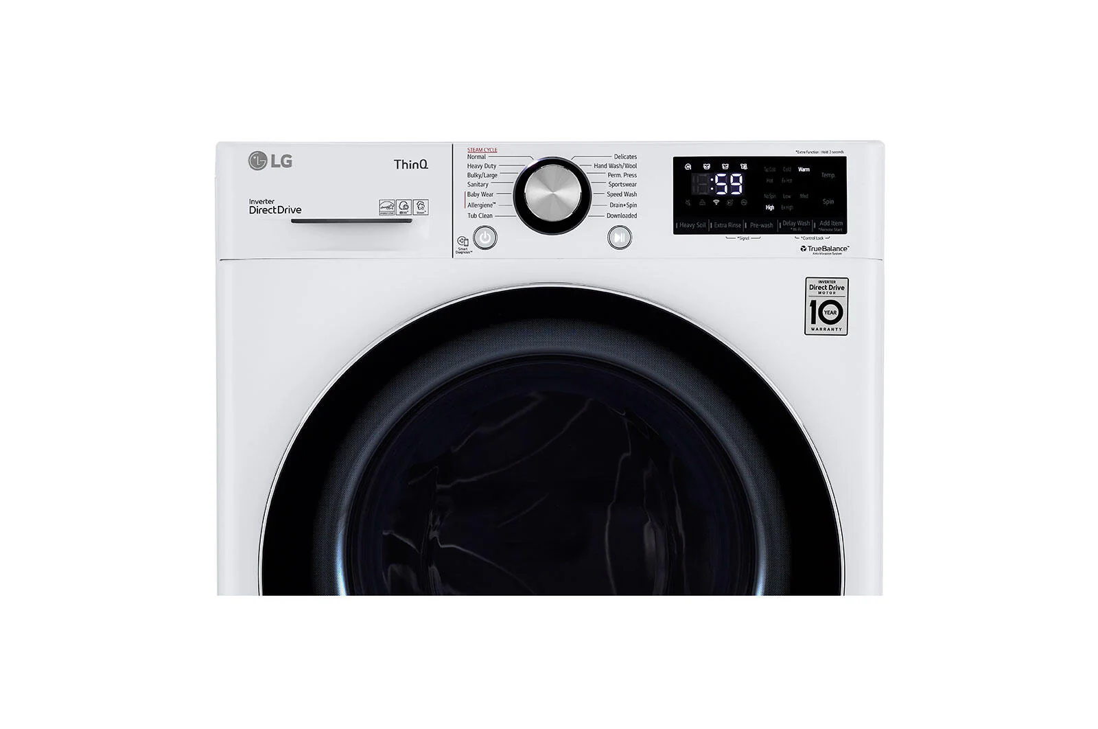 Lg WM1455HWA 2.4 Cu.Ft. Smart Wi-Fi Enabled Compact Front Load Washer With Built-In Intelligence - Image 5