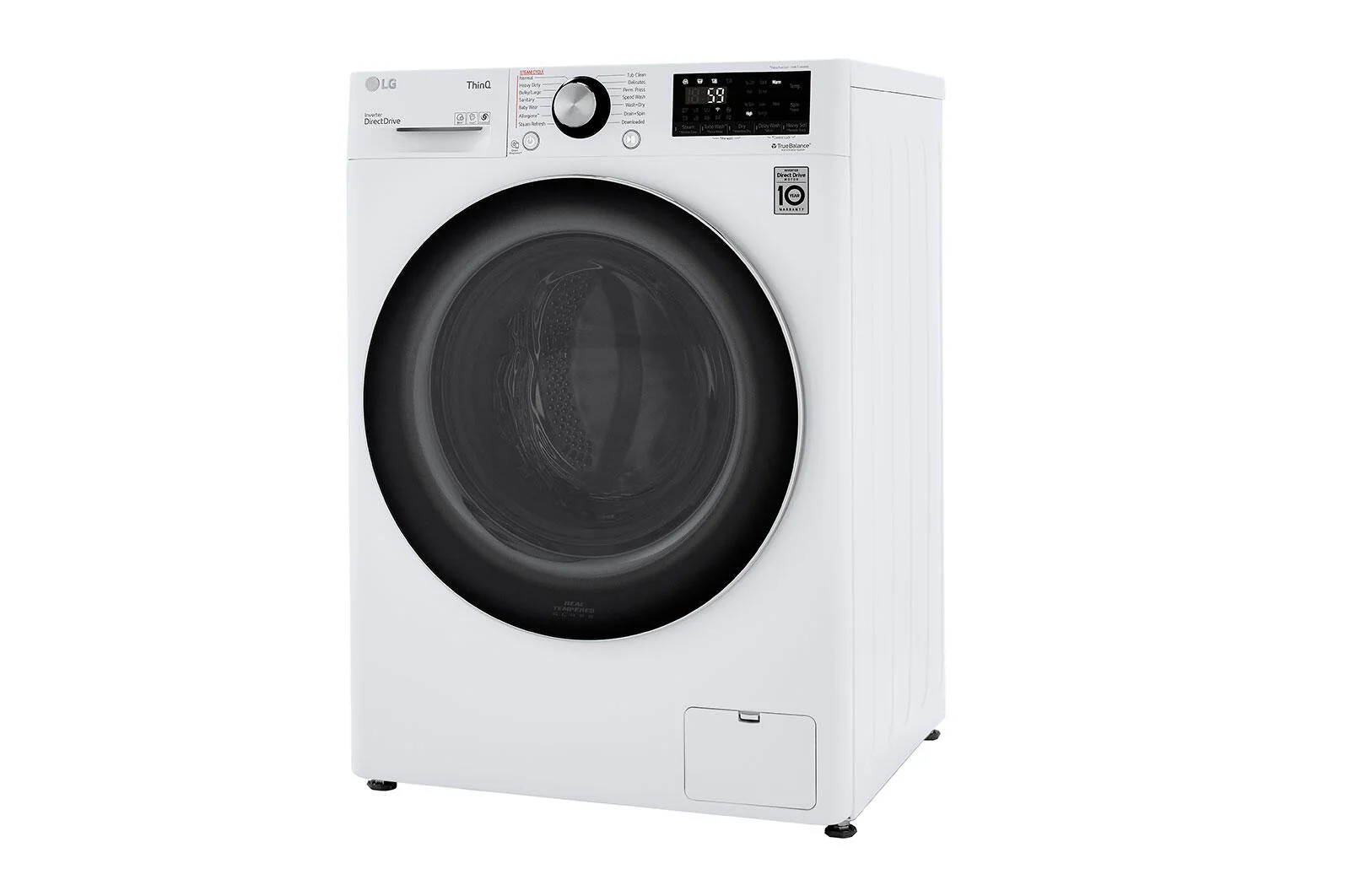 Lg WM3555HWA 2.4 Cu.Ft. Smart Wi-Fi Enabled Compact Front Load All-In-One Electric Washer/Dryer Combo With Built-In Intelligence - Image 4