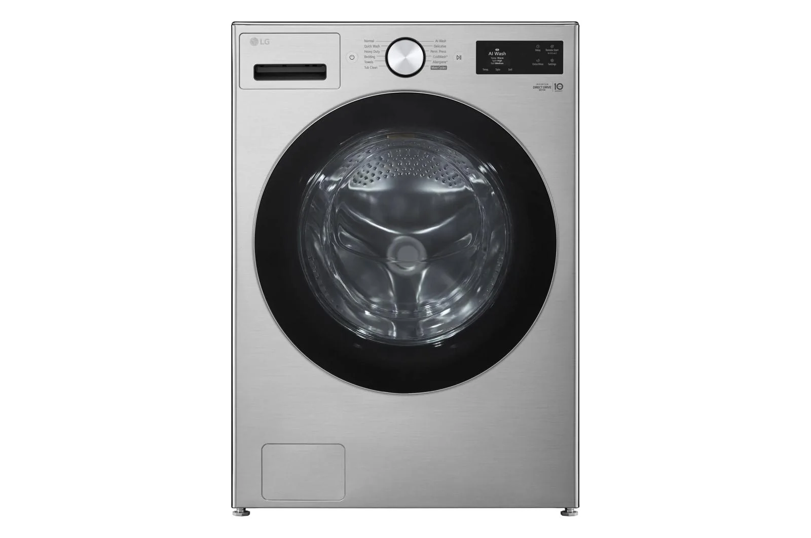 Lg WM5800HVA 5.0 Cu. Ft. Mega Capacity Smart Front Load Washer With Turbowash® 360°, Built-In Intelligence And Hybrid Electronic Controls With Lcd Display