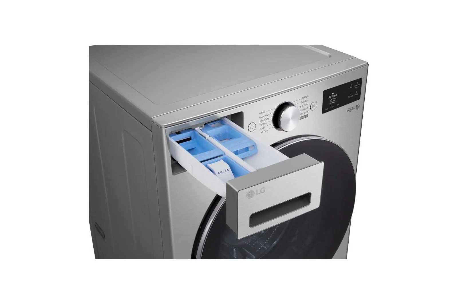 Lg WM5800HVA 5.0 Cu. Ft. Mega Capacity Smart Front Load Washer With Turbowash® 360°, Built-In Intelligence And Hybrid Electronic Controls With Lcd Display - Image 9