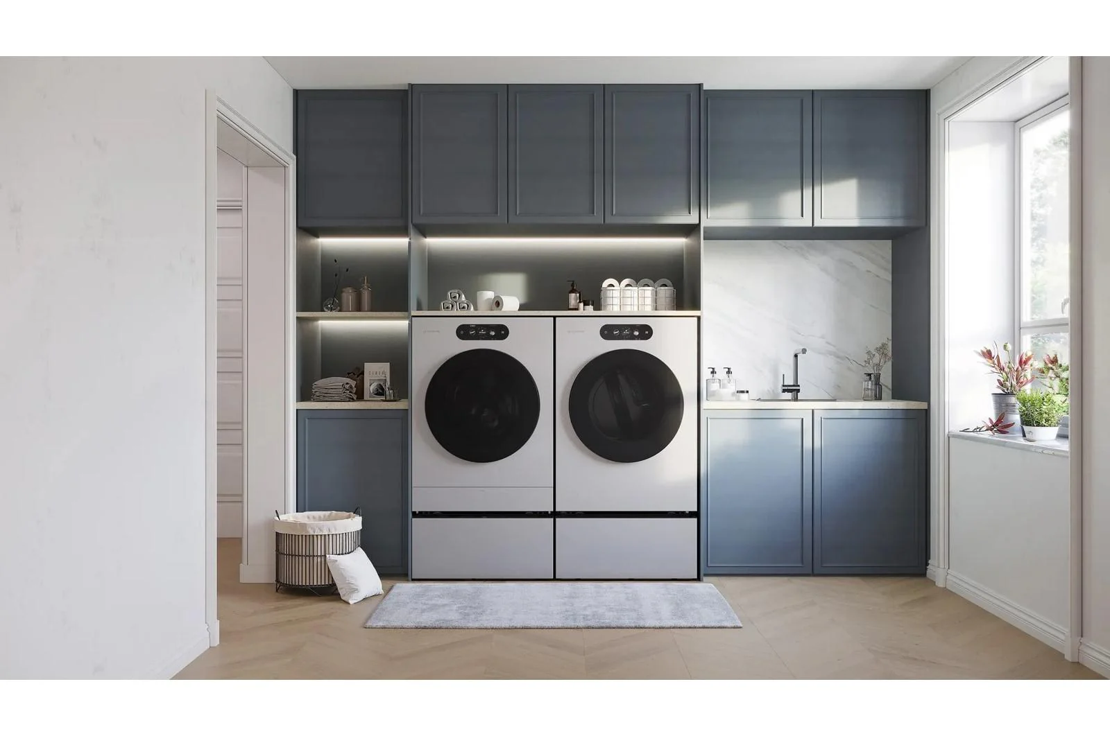 Lg WM9900HSA Lg Signature 5.8 Cu. Ft. Mega Capacity Smart Front Load Washer With Built-In Intelligence, Turbowash® 360(Degree), Ezdispense® And Touch Lcd Control - Image 16