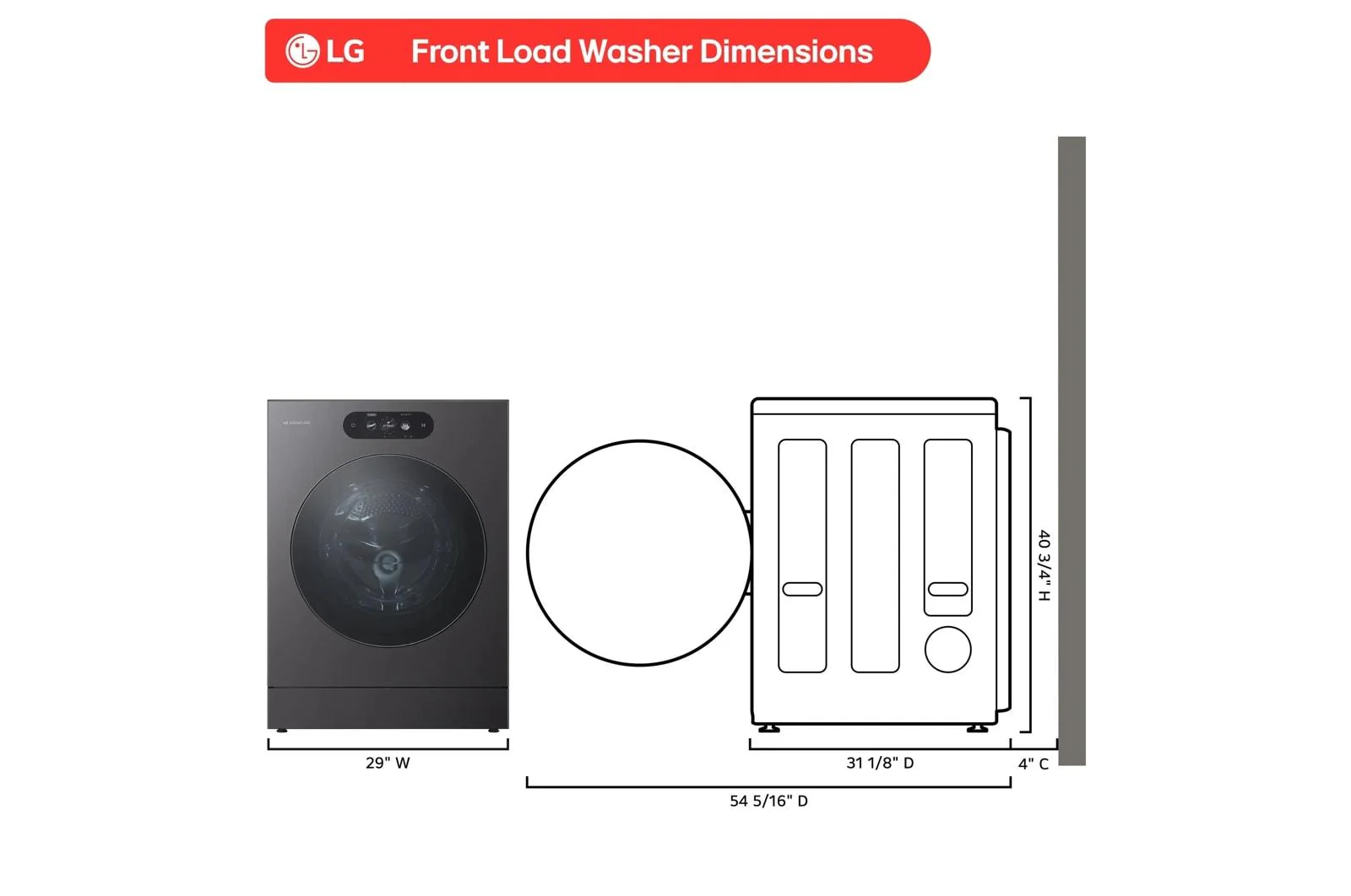 Lg WM9901HBA Lg Signature 5.8 Cu. Ft. Mega Capacity Smart Front Load Washer With Built-In Intelligence, Turbowash® 360(Degree), Ezdispense® And Touch Lcd Control - Image 4