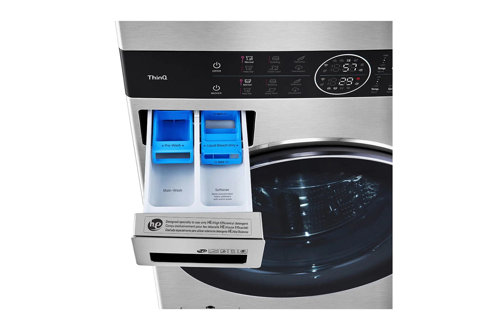 Lg WSGX201HNA Lg Studio Single Unit Front Load Washtower™ With Center Control™ 5.0 Cu. Ft. Washer And 7.4 Cu. Ft. Gas Dryer - Image 10