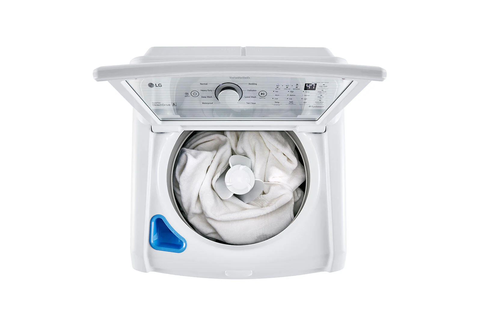Lg WT7005CW 4.3 Cu. Ft. Mega Capacity Top Load Washer With 4-Way™ Agitator & Turbodrum™ Technology - Image 5