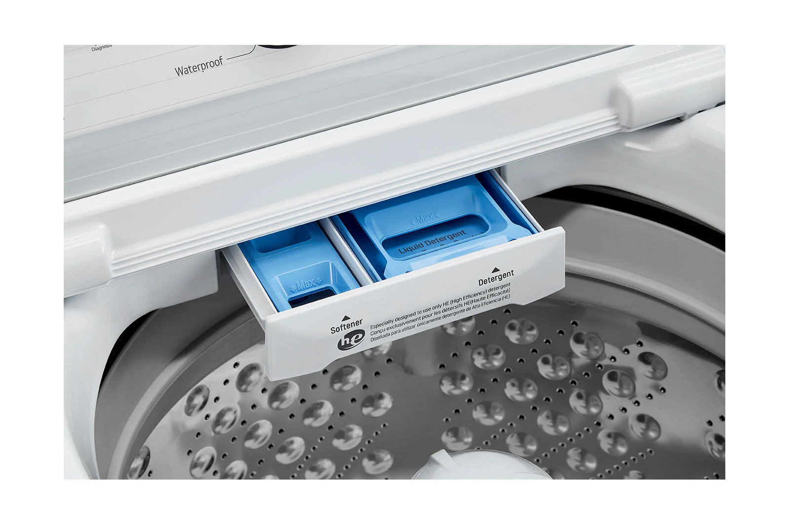 Lg WT7005CW 4.3 Cu. Ft. Mega Capacity Top Load Washer With 4-Way™ Agitator & Turbodrum™ Technology - Image 7