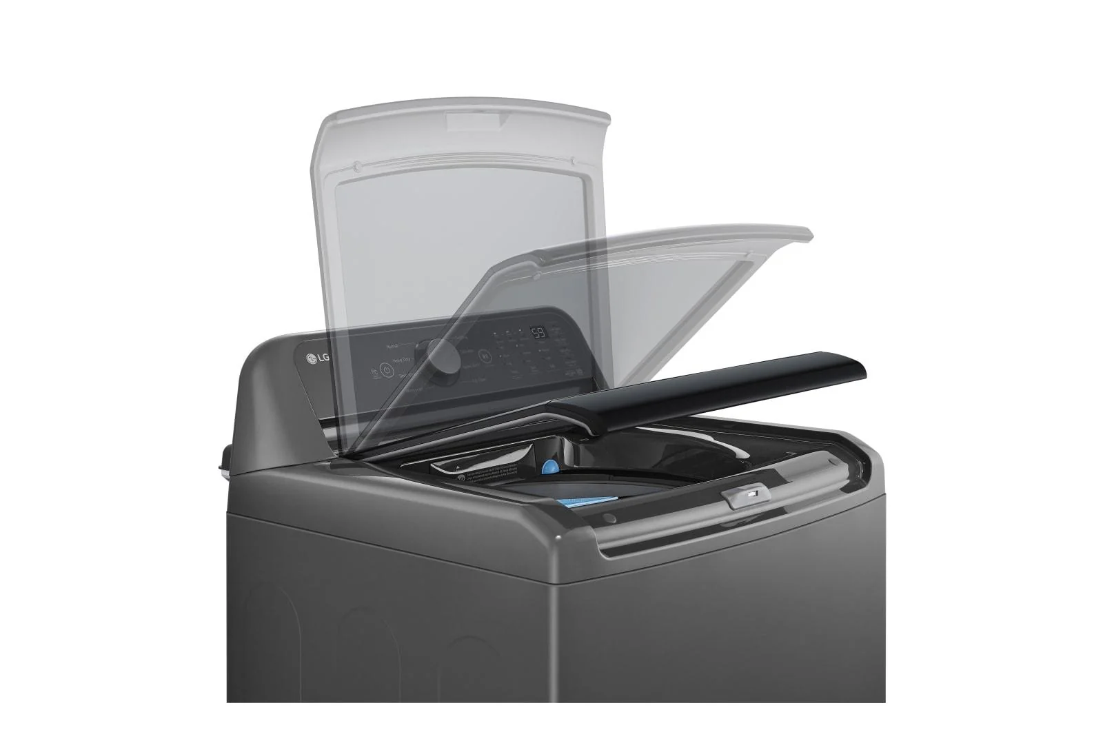 Lg WT7150CM 5.0 Cu. Ft. Top Load Energy Star Washer With Impeller, Turbodrum™, Slamproof® Glass Lid, & Water Plus - Image 8