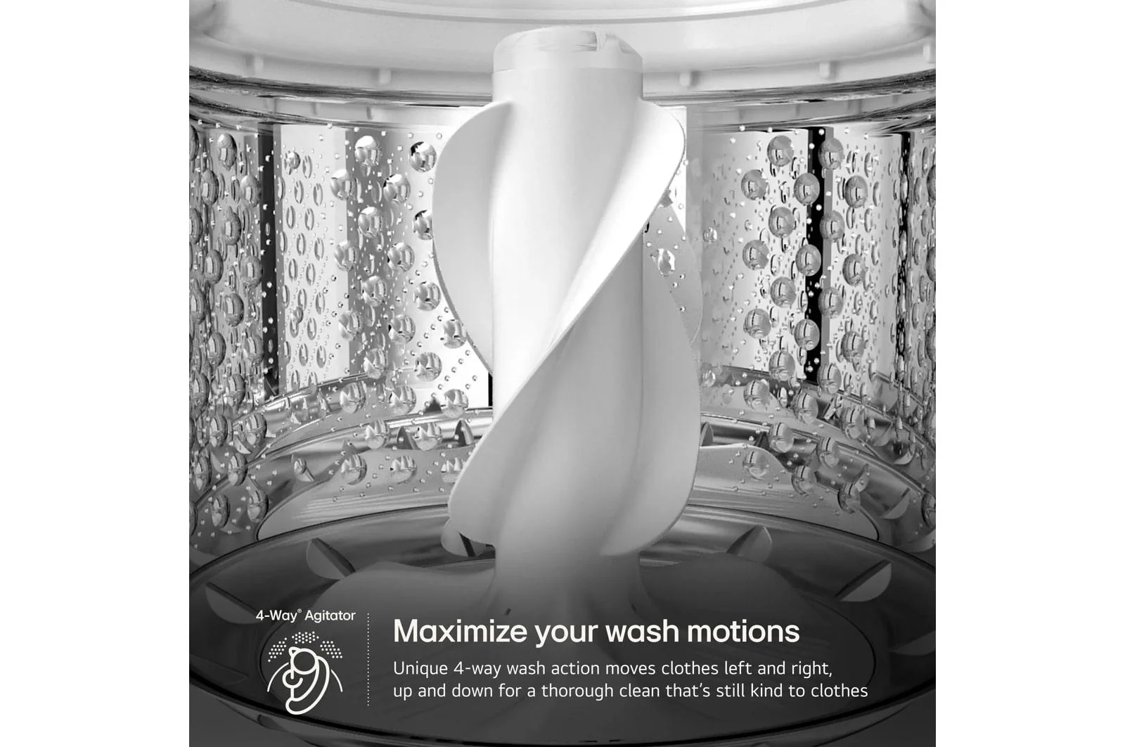 Lg WT8205CW 4.8 Cu. Ft. Mega Capacity Smart Top Load Washer With 4-Way® Agitator, Easyunload™ & Ai Sensing - Image 6