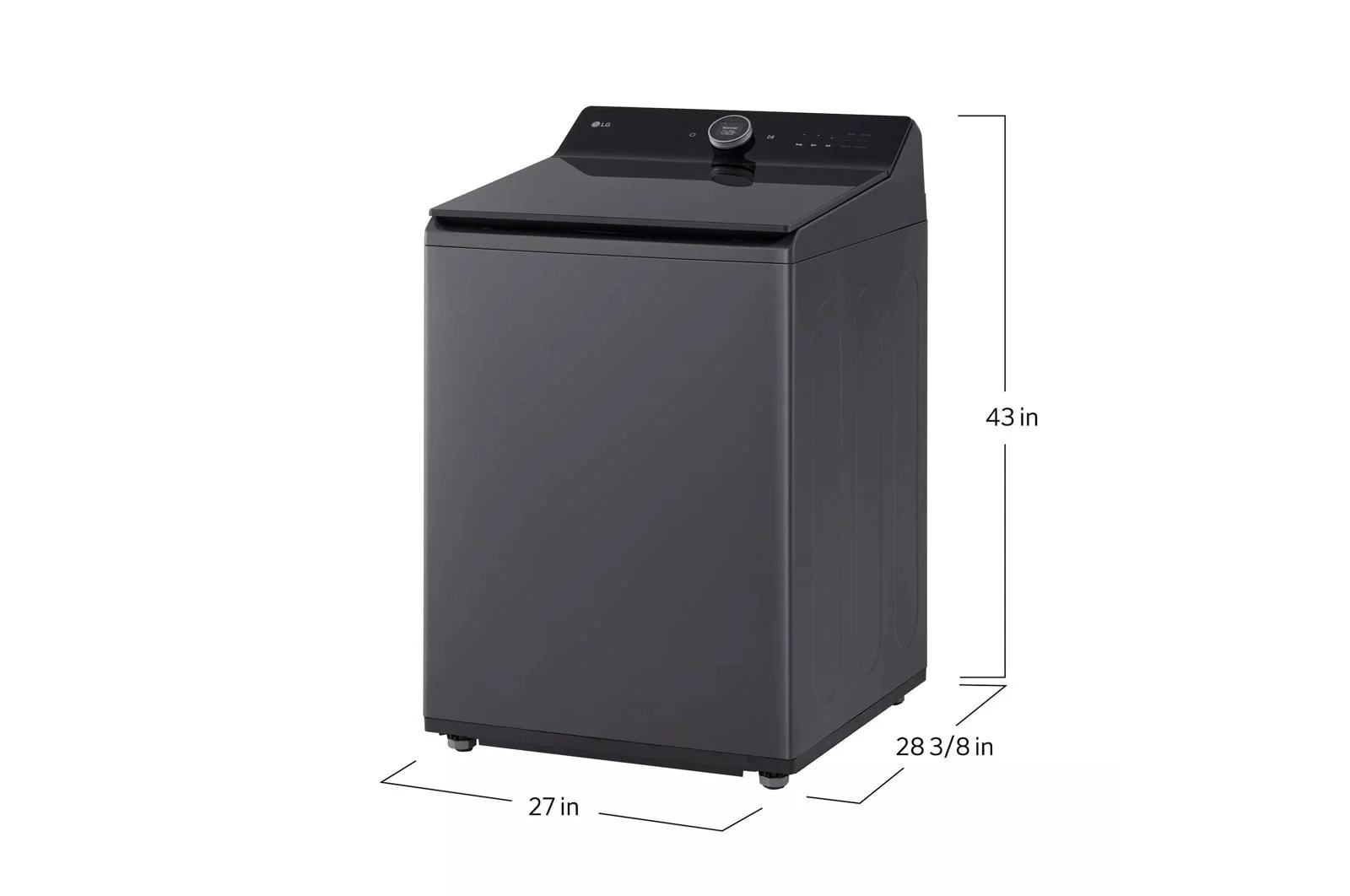 Lg WT8600CB 5.5 Cu.Ft. Mega Capacity Smart Top Load Washer With Easyunload™, Ai Sensing, Ezdispense®, Water Faucet & Lcd Digital Dial Control - Image 3
