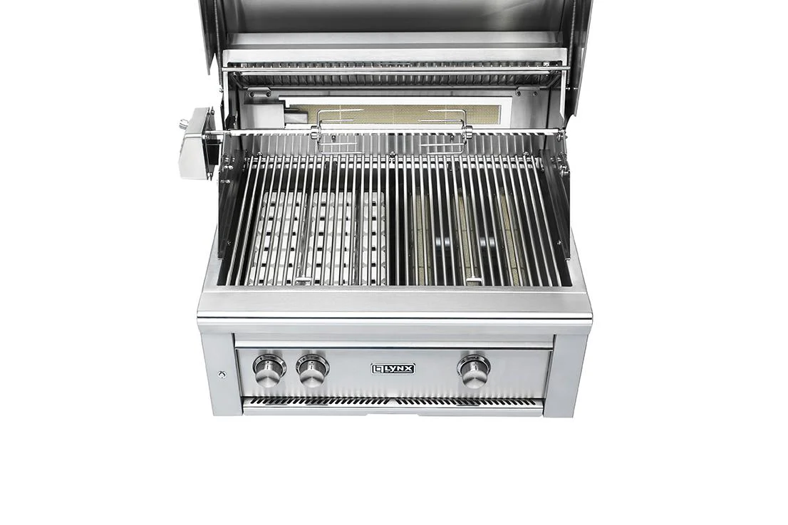 Lynx L30TRCANG 30" Built-In Grill - 1 Trident™ W/ Rotisserie - California Poppy - Image 5