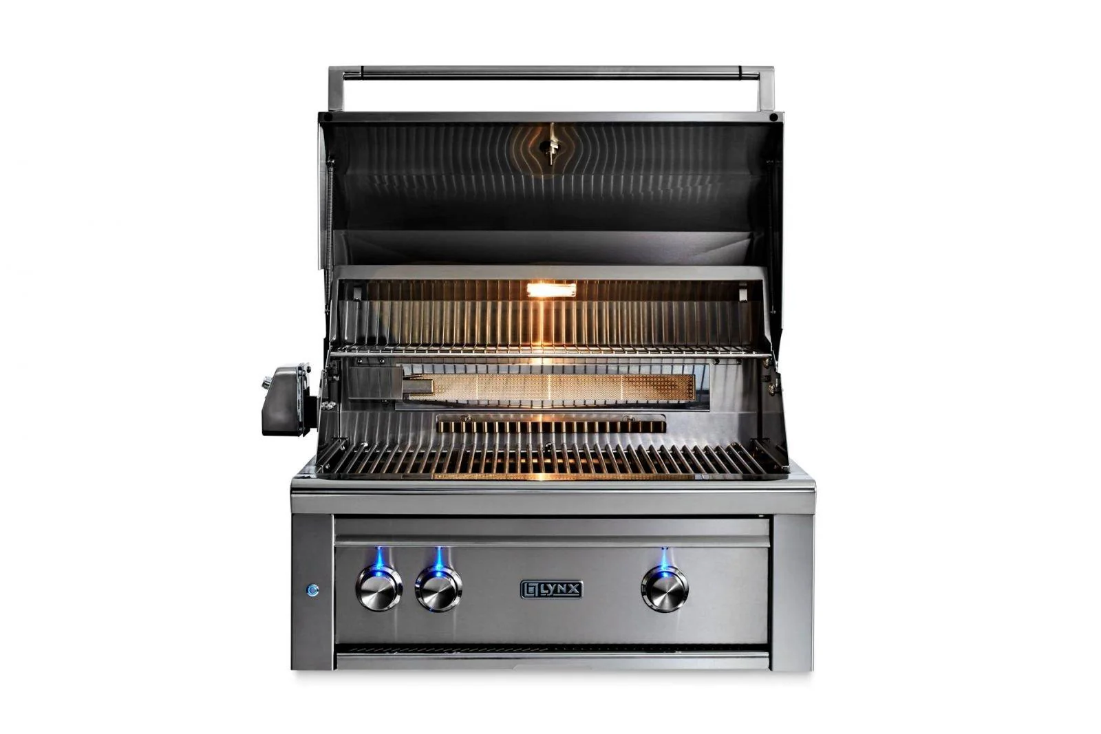 Lynx L30TRGLLP 30" Built-In Grill - 1 Trident™ W/ Rotisserie - Glacier - Image 2